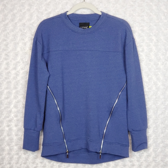 Lysse Sweaters - Lysse Blue Zip Sweater
